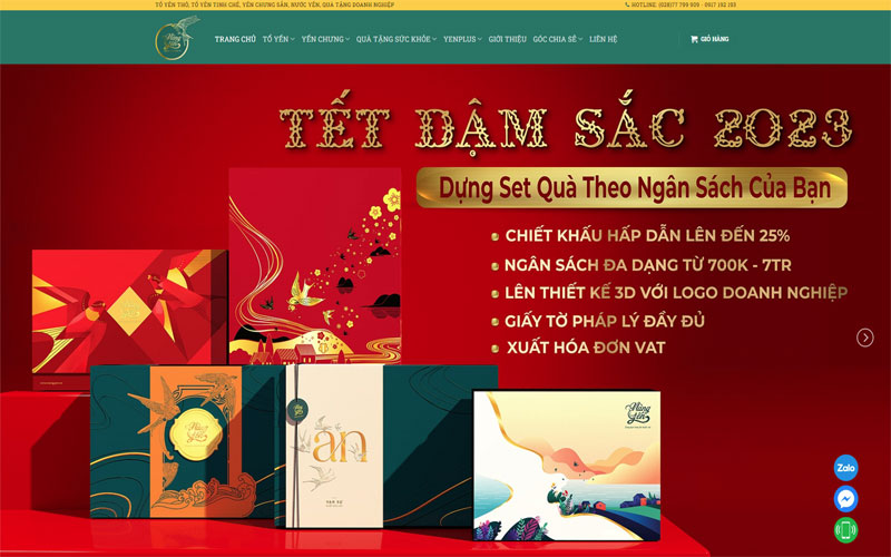 Thiết kế website thực phẩm chức năng 